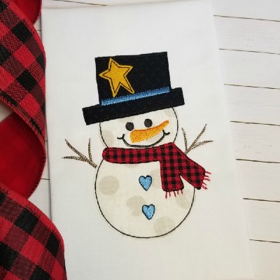 country snowman applique designs